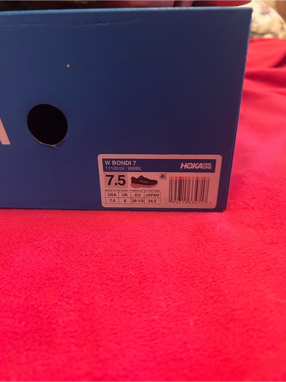 Hoka Bondi 7.5 Running Shoes - Blue